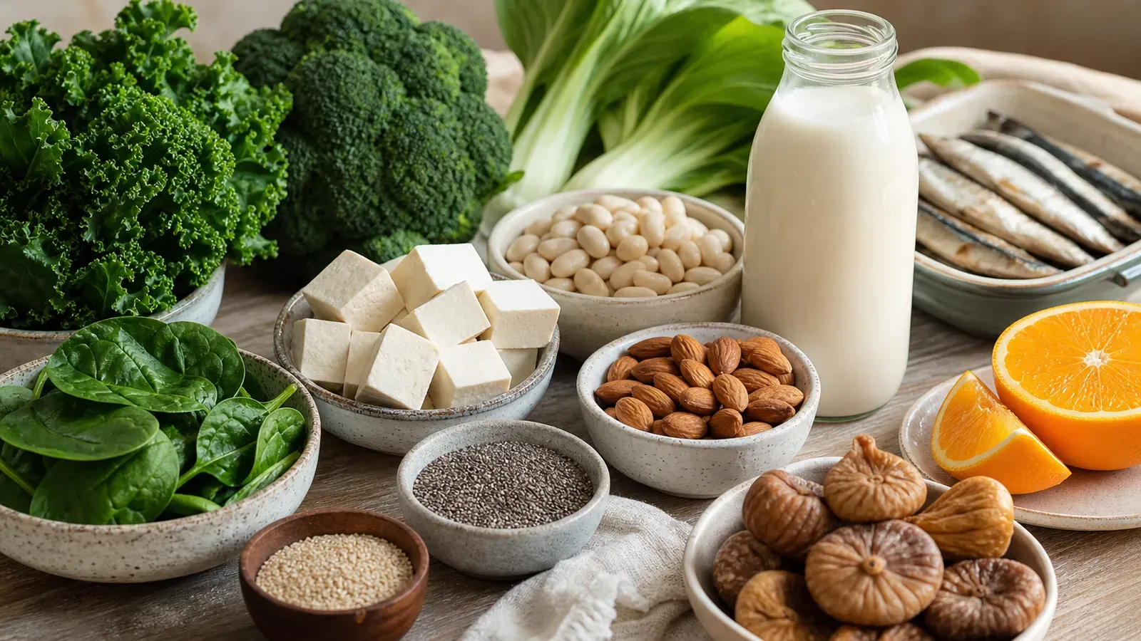 Aliments riches en calcium sans produits laitiers