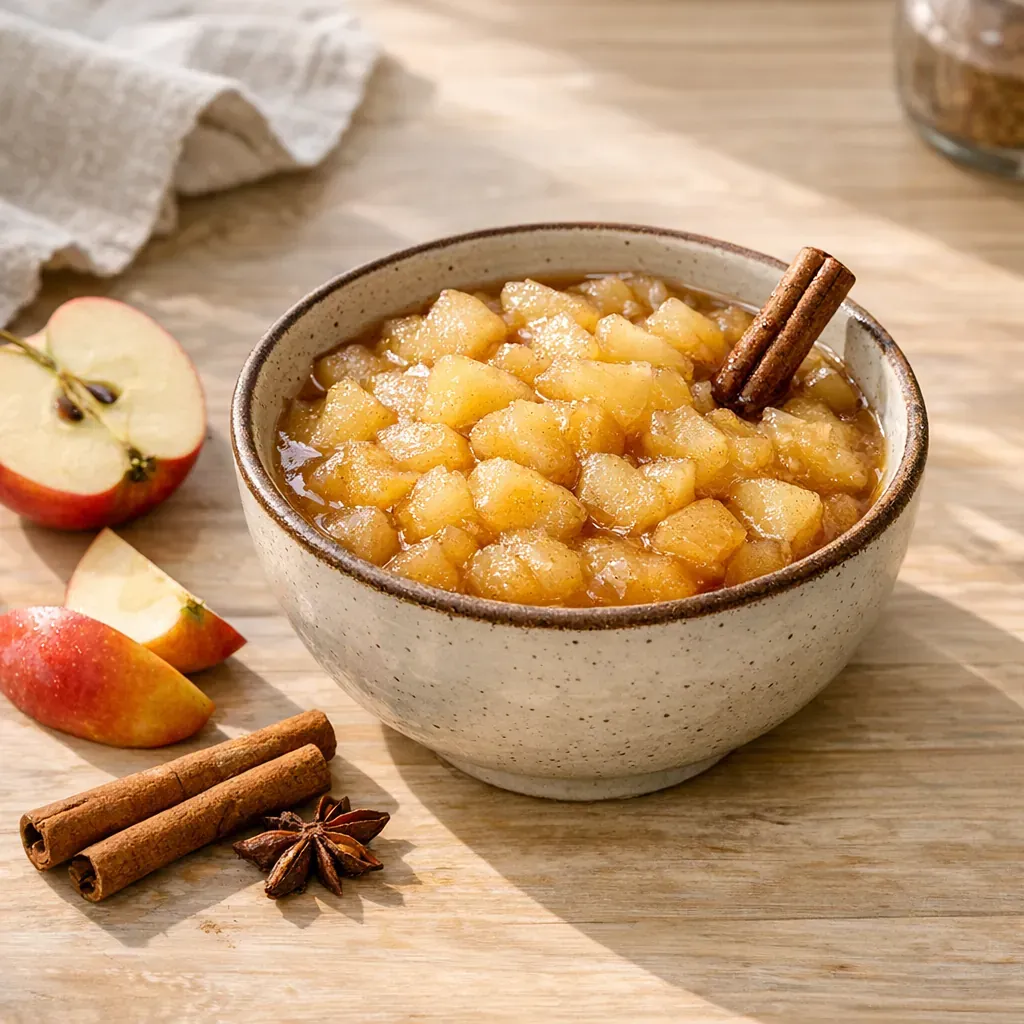 La Recette de Compote de pommes maison reste facile à adapter