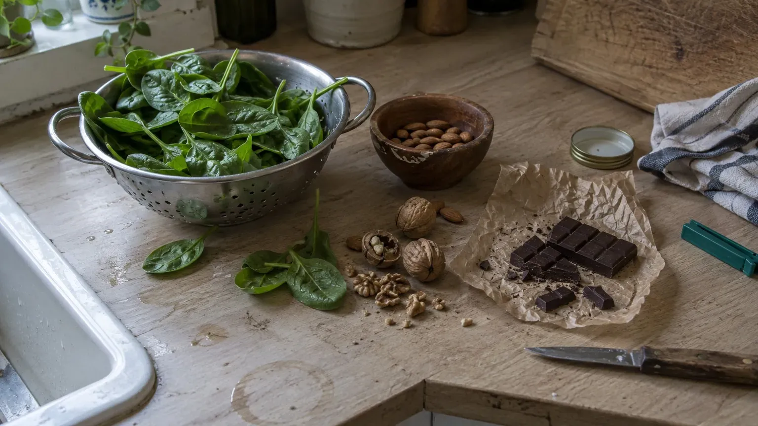 Épinards, amandes, chocolat noir : pourquoi l'oxalate inquiète pour l'intestin, et ce que disent les chercheurs