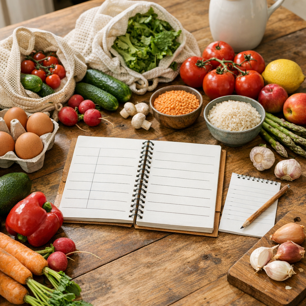 La liste de courses des repas de semaine apporte des idées concrètes