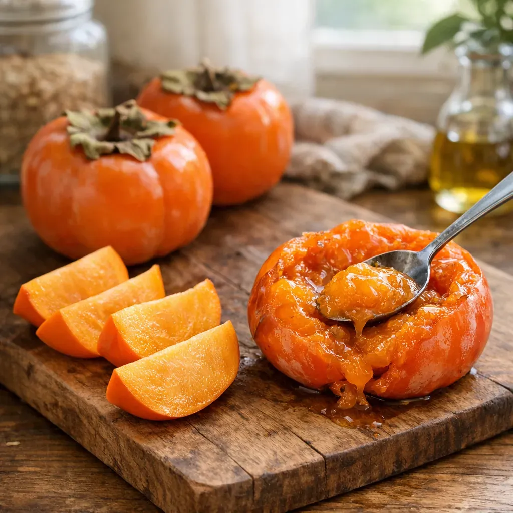 Comment manger le Kaki, ce fruit d’hiver, sans se tromper