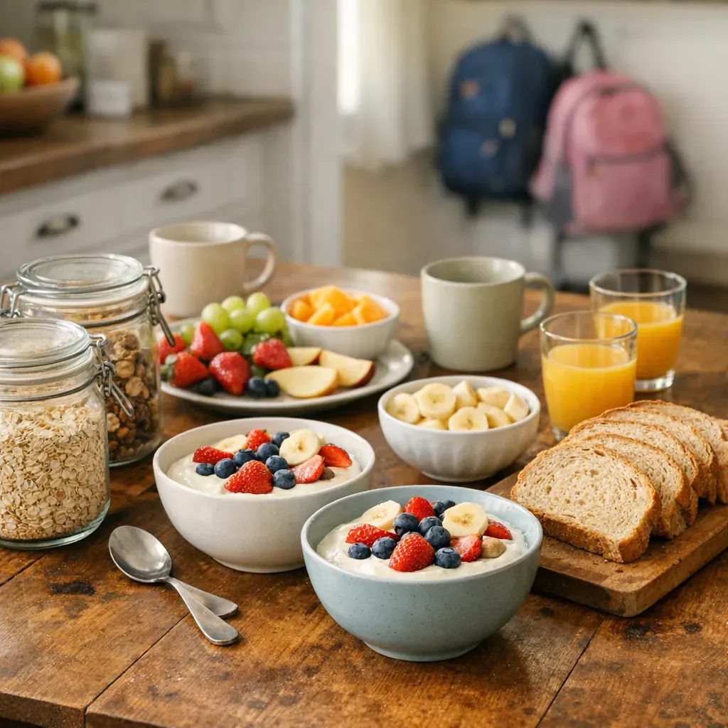 Le petit déjeuner de la famille s’organise mieux en semaine