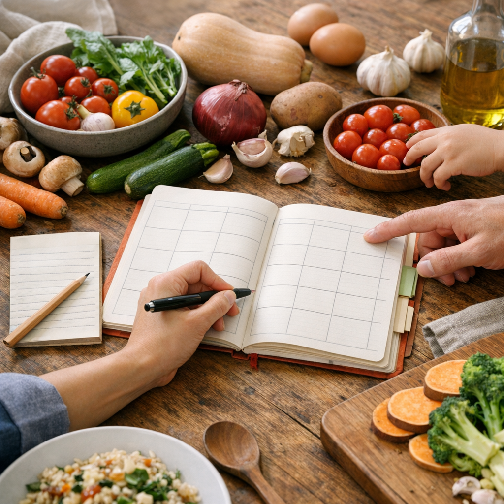 Un planning de repas familial apporte des idées concrètes