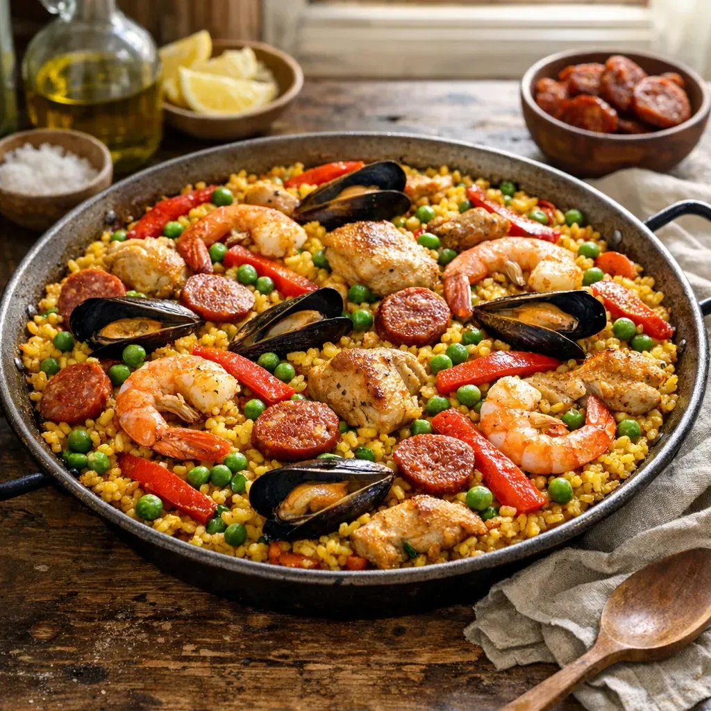 Cette Recette de Paëlla maison réussit sans poêle spéciale