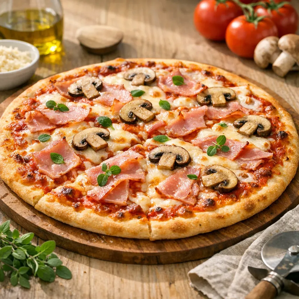 La Recette de Pizza au Jambon : facile, croustillante et fondante