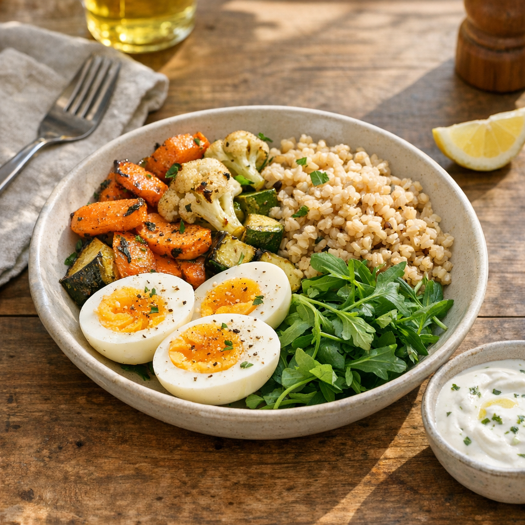 Cette recette de repas équilibré simple suit 3 conseils simples