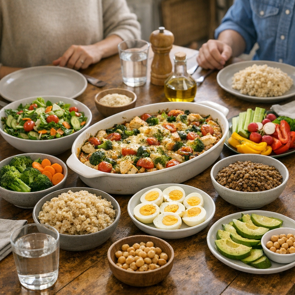 Un repas familial équilibré et simple commence par des idées concrètes